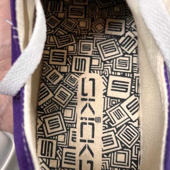 SKICKS LSU Tigers Women Size 8 Low Top Purple and Yellow Athletic Sneakers FAN - Picture 11 of 15